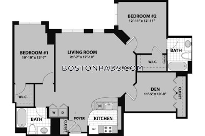 Waltham Apartment for rent 2 Bedrooms 2 Baths - $3,310