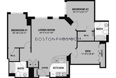 Waltham Apartment for rent 2 Bedrooms 2 Baths - $3,315